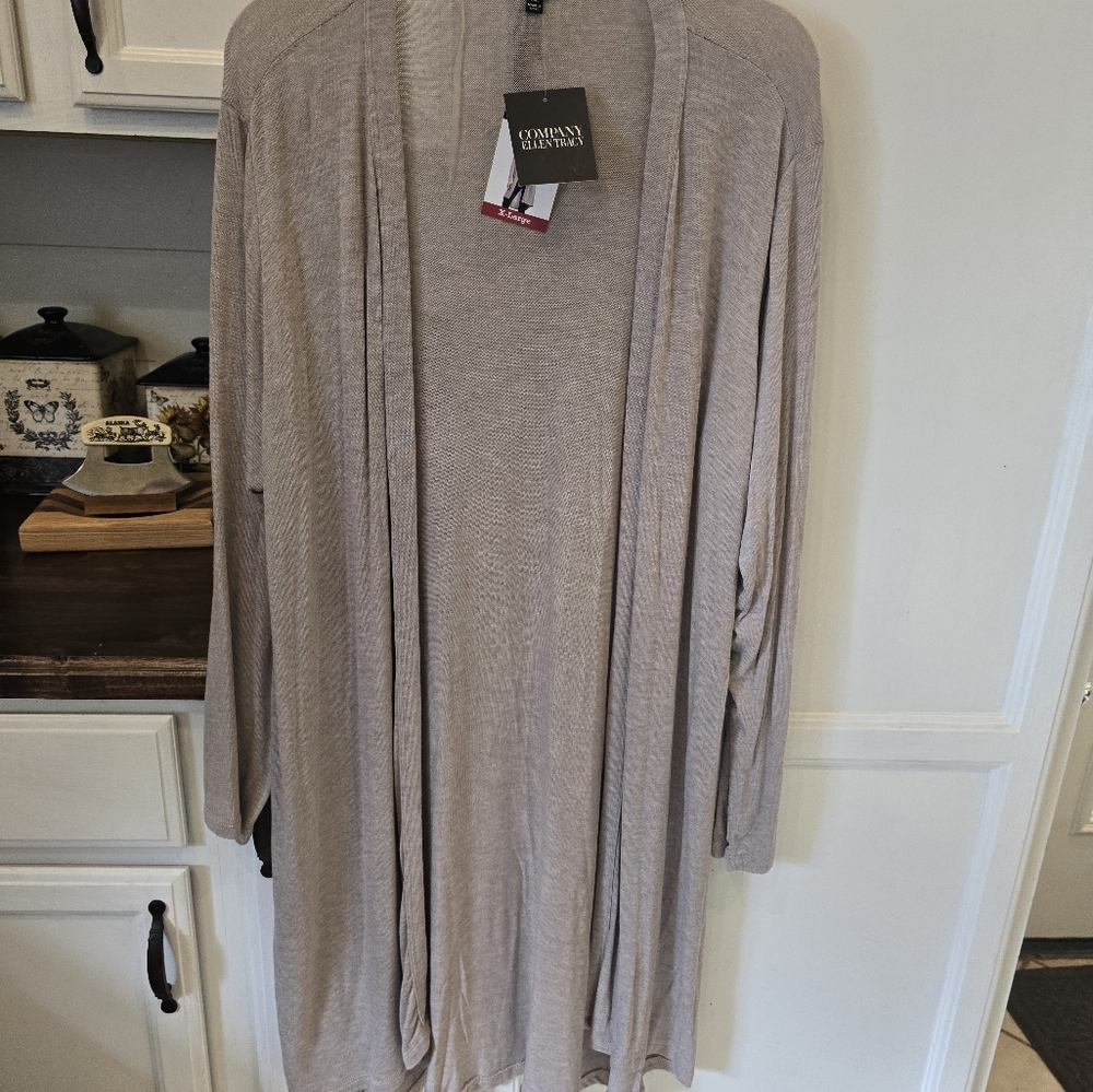 Ellen Tracy Taupe Cardigan